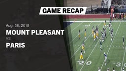 Recap: Mount Pleasant  vs. Paris  2015