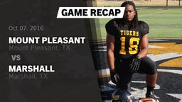 Recap: Mount Pleasant  vs. Marshall  2016