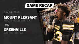 Recap: Mount Pleasant  vs. Greenville  2016