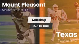 Matchup: Mount Pleasant vs. Texas  2020