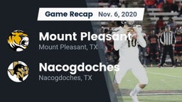 Recap: Mount Pleasant  vs. Nacogdoches  2020