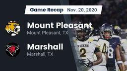 Recap: Mount Pleasant  vs. Marshall  2020