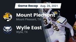 Recap: Mount Pleasant  vs. Wylie East  2021