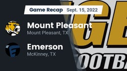 Recap: Mount Pleasant  vs. Emerson  2022