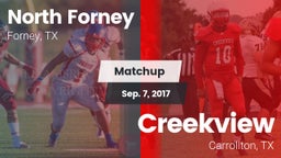 Matchup: North Forney High vs. Creekview  2017