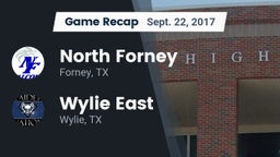 Recap: North Forney  vs. Wylie East  2017