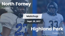 Matchup: North Forney High vs. Highland Park  2017