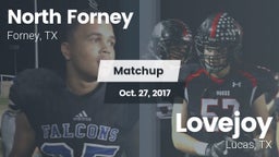 Matchup: North Forney High vs. Lovejoy  2017