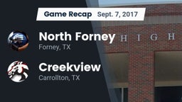 Recap: North Forney  vs. Creekview  2017