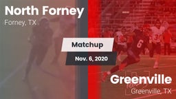 Matchup: North Forney High vs. Greenville  2020