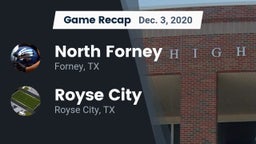 Recap: North Forney  vs. Royse City  2020