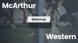 Matchup: McArthur  vs. Western  2016