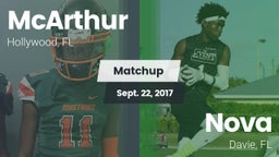 Matchup: McArthur  vs. Nova  2017