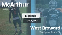 Matchup: McArthur  vs. West Broward  2017