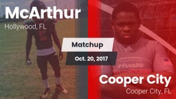 Matchup: McArthur  vs. Cooper City  2017