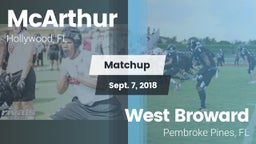 Matchup: McArthur  vs. West Broward  2018