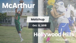 Matchup: McArthur  vs. Hollywood Hills  2018