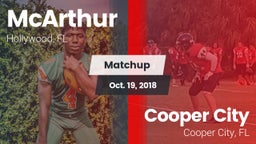 Matchup: McArthur  vs. Cooper City  2018