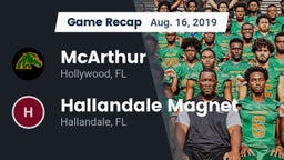 Recap: McArthur  vs. Hallandale Magnet  2019