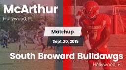 Matchup: McArthur  vs. South Broward  Bulldawgs 2019