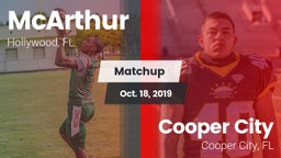Matchup: McArthur  vs. Cooper City  2019