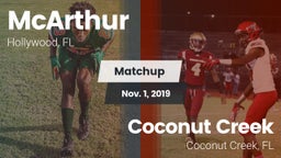 Matchup: McArthur  vs. Coconut Creek  2019
