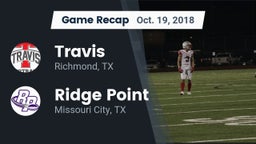 Recap: Travis  vs. Ridge Point  2018