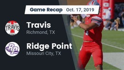 Recap: Travis  vs. Ridge Point  2019