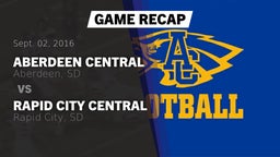Recap: Aberdeen Central  vs. Rapid City Central  2016