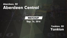 Matchup: Aberdeen Central vs. Yankton  2016