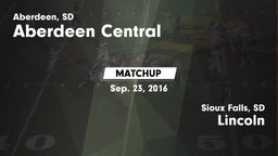 Matchup: Aberdeen Central vs. Lincoln  2016