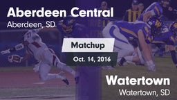 Matchup: Aberdeen Central vs. Watertown  2016