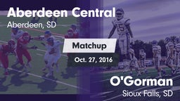 Matchup: Aberdeen Central vs. O'Gorman  2016