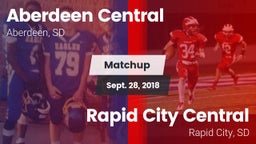 Matchup: Aberdeen Central vs. Rapid City Central  2018