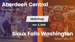 Matchup: Aberdeen Central vs. Sioux Falls Washington  2018