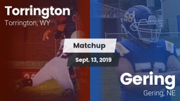 Matchup: Torrington High vs. Gering  2019