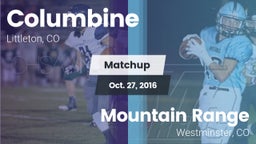 Matchup: Columbine High vs. Mountain Range  2016