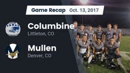 Recap: Columbine  vs. Mullen  2017