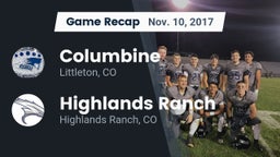 Recap: Columbine  vs. Highlands Ranch  2017