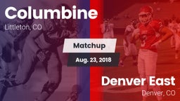 Matchup: Columbine High vs. Denver East  2018