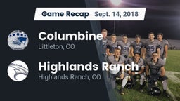 Recap: Columbine  vs. Highlands Ranch  2018