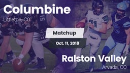 Matchup: Columbine High vs. Ralston Valley  2018