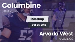Matchup: Columbine High vs. Arvada West  2018