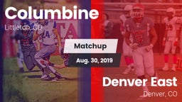 Matchup: Columbine High vs. Denver East  2019