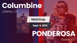Matchup: Columbine High vs. PONDEROSA  2019