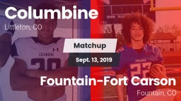 Matchup: Columbine High vs. Fountain-Fort Carson  2019