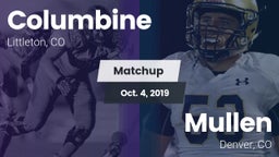 Matchup: Columbine High vs. Mullen  2019