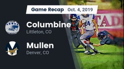 Recap: Columbine  vs. Mullen  2019