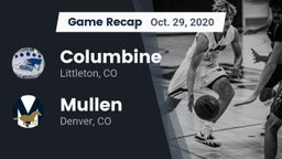 Recap: Columbine  vs. Mullen  2020