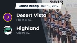Recap: Desert Vista  vs. Highland  2017
